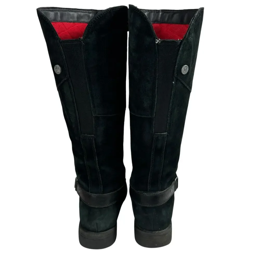 The‎ North Face Bridgeton Tall Riding Boot Black Suede Quilted Lining Wmn Sz 7